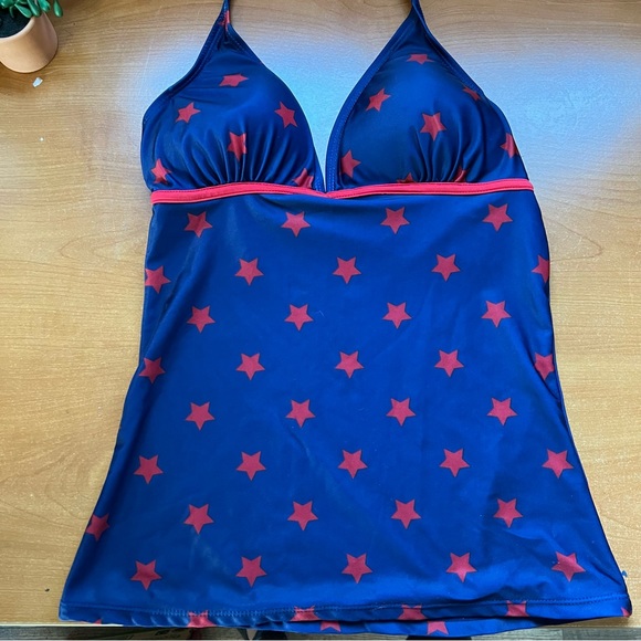 Star and Stripe American Flag 2 Piece Tankini Swim Suit - Picture 5 of 11